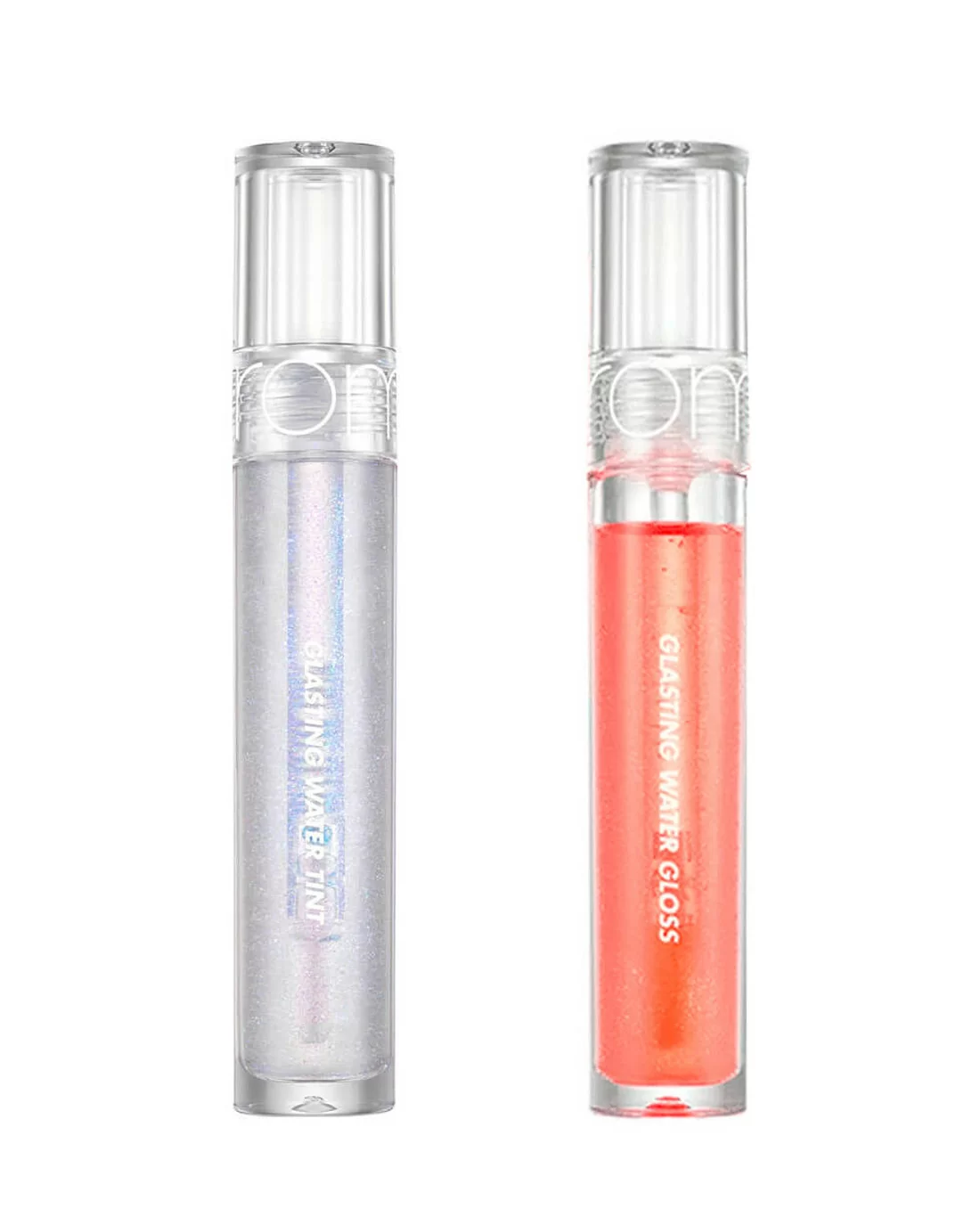 Glasting Water Gloss. ROM&ND Glasting Water Gloss 01 Sanho Crush, 4,5ml - Сияющий коралловый блеск для губ. Стойкий блеск для эффекта стеклянных губ ROM&ND Glasting Color Gloss 02. Глянцевый блеск для губ ROM&ND Glasting Color Glos.