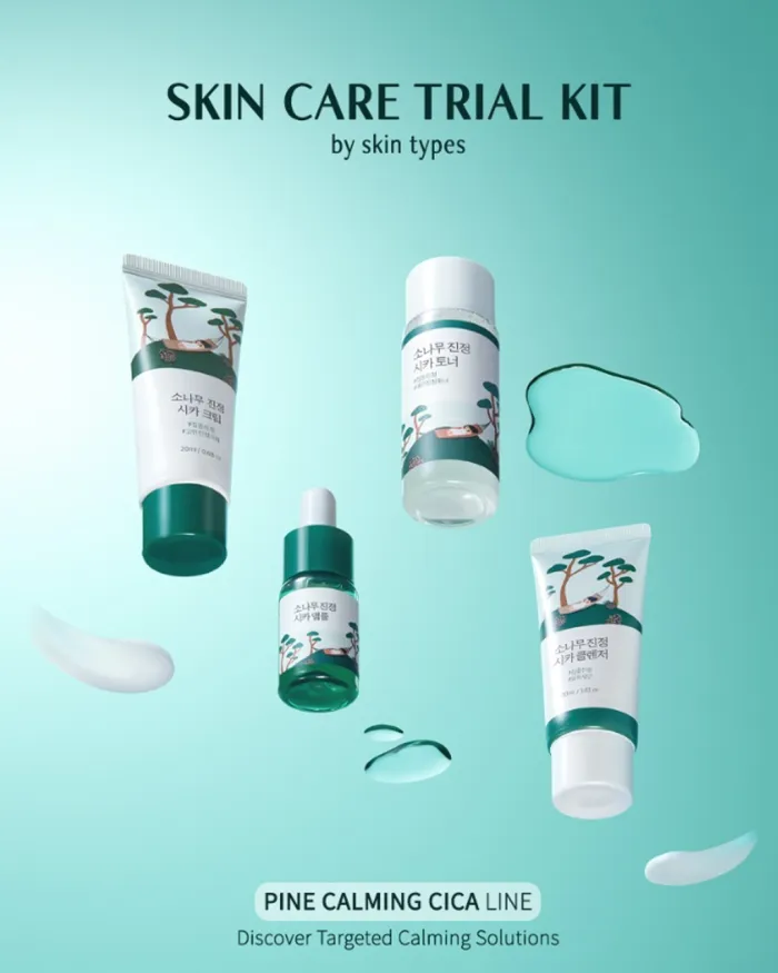 Pine Calming Cica Skin Care Trial Kit