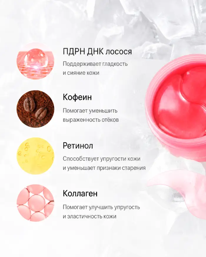 PDRN Pink Caffeine Collagen Eye Patch